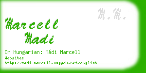 marcell madi business card